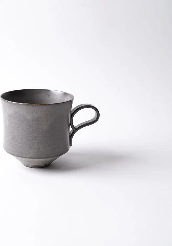 [MUG (CUP)] EASY-TO-HOLD MUG GRAY | KYOTO-KIYOMIZU WARE | FUUU