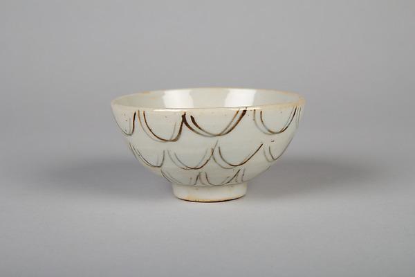 One of a Set of Five Everyday Vessels (Kurawanka Bowls), early 19th century. Porcelain with cobalt blue under transparent glaze (Hizen ware, Hasami type). Note the kōdai (foot) underneath