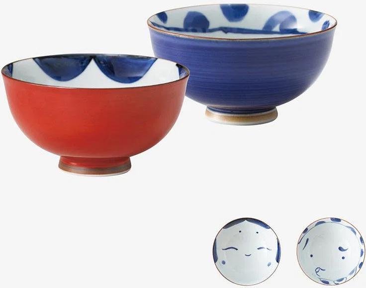 [RICE BOWL SETS] OKAME & HYOTTOKO PAIR | HASAMI WARES| SAIKAI TOKI